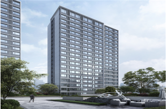 杭州市首座近零能耗住宅建筑临安EZPay宸锦学府主体结顶